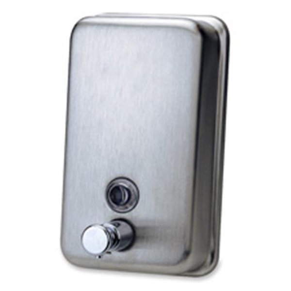 Exotic Soap Dispenser- 4-9in.x2-.8in.x8-.2in.- Stainless Steel EX127204